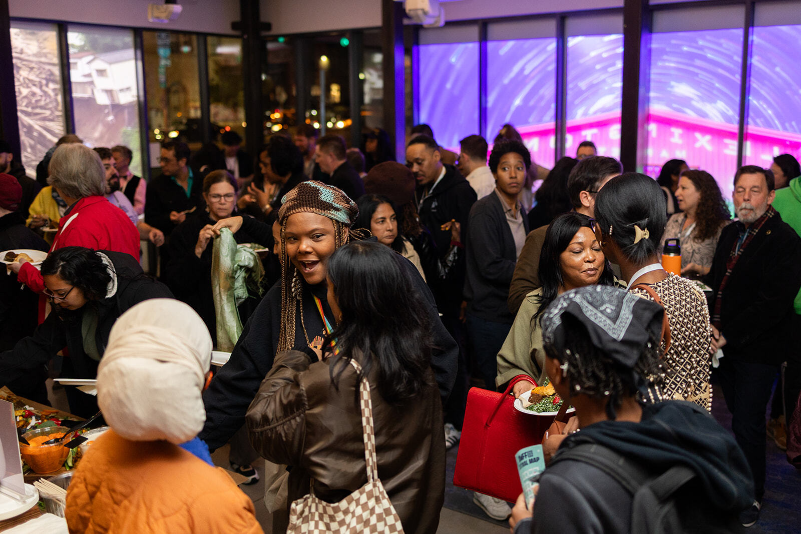 Guests gathering at the Maryland Film Festival